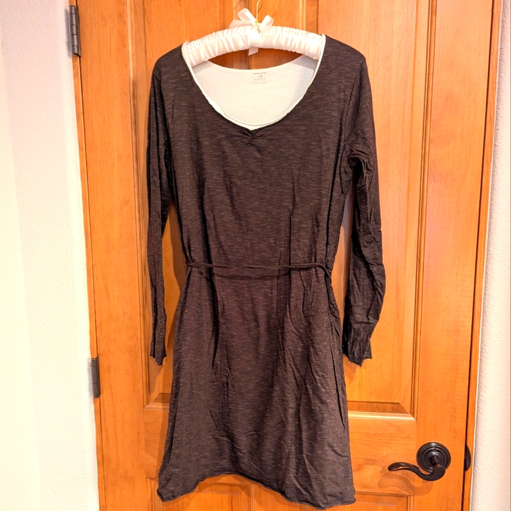 Horny Toad Chocolate Long-Sleeve Dress